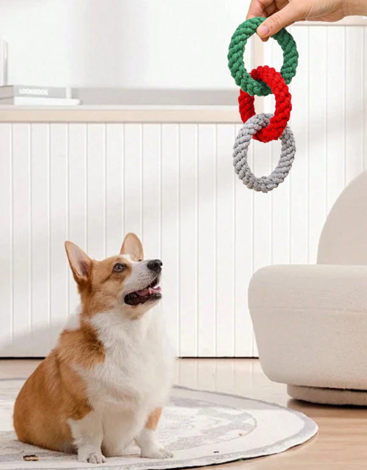 Dog Rope Ring Toy ( 3 Ring - 1Pc)