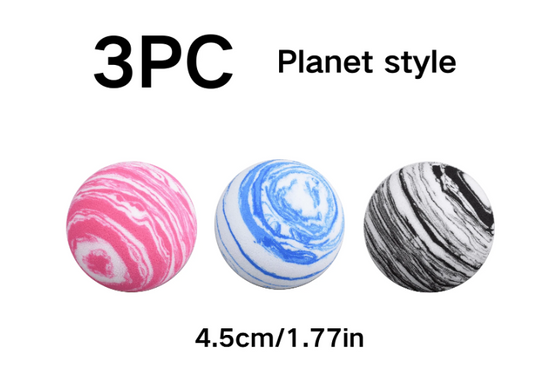 Cat Toy Ball Is Soft And Slightly Elastic (Multicolor)-3 PCS