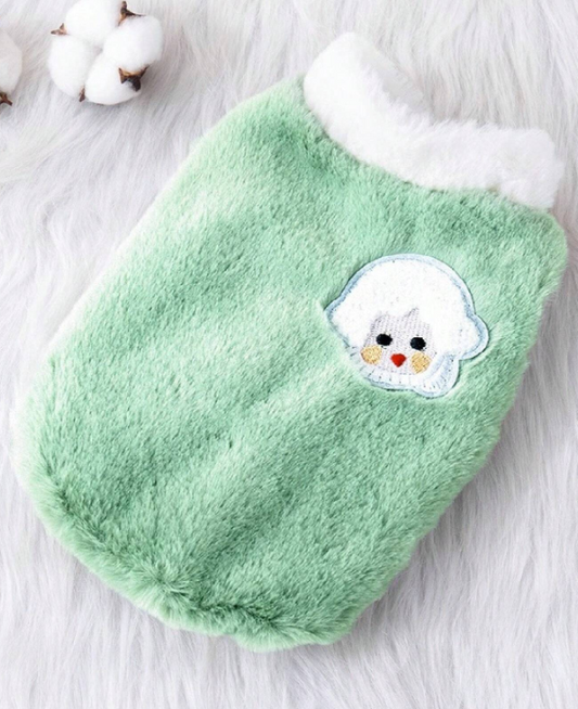Fluffy Lovely Lamb Design Pet Sweatshirt (Large)