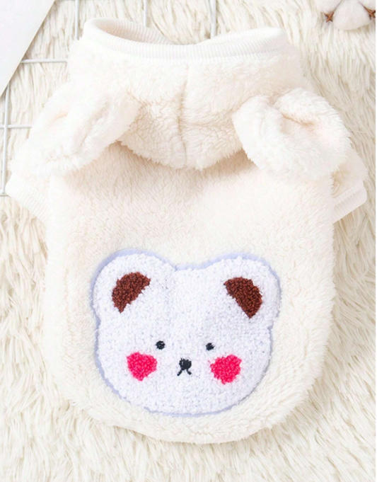 Plush Cute Bear Hoodie