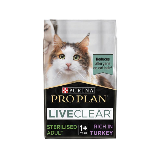 Purina Pro Plan Liveclear Turkey Sterilised Adult Cat Food, 1.4kg