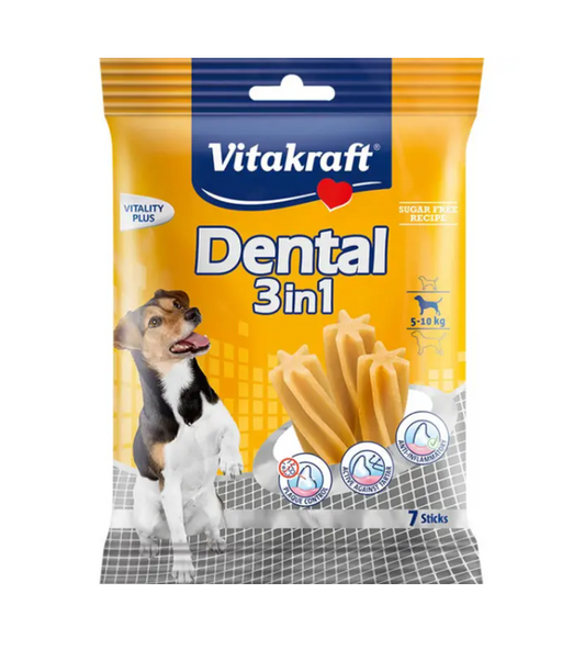 Vitakraft Dental 3In1 Small 120G 7Pc