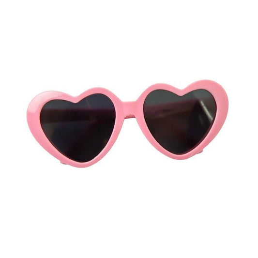 Heart-Shaped Pink Sunglasses for Pets