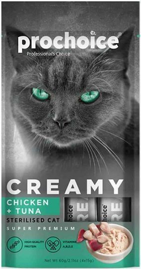 Prochoice Creamy Chicken & Tuna Cat Food, 60g