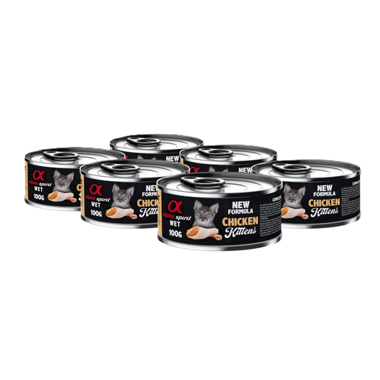 Alpha Spirit Chicken Wet Kittens Food, 6x100g