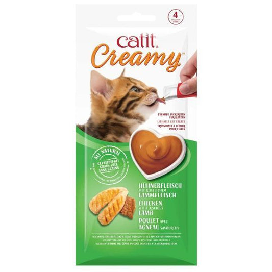 Catit Creamy Lickable Treats - Chicken & Lamb