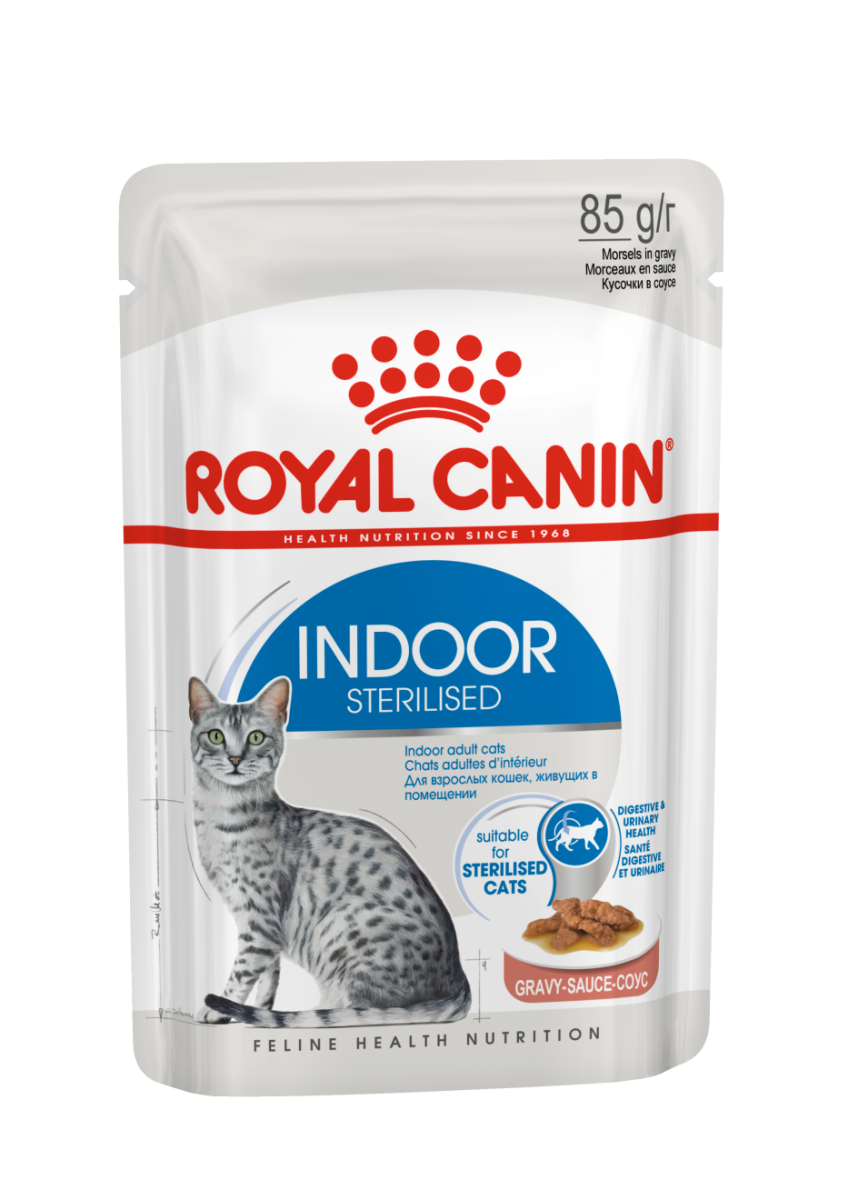 Royal Canin Indoor (Wet Food - Pouches) 12 X 85G