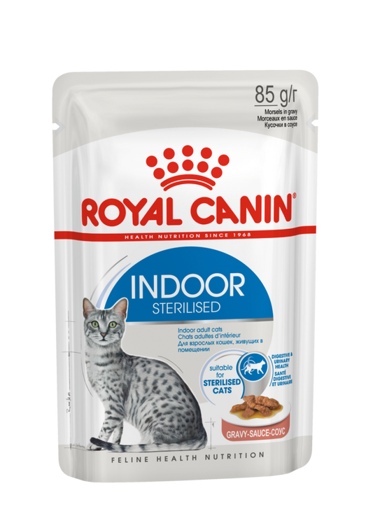 Royal Canin Indoor (Wet Food - Pouches) 12 X 85G