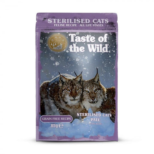 Taste Of The Wild Grain-Free Sterilized Pate Pouch, 85g