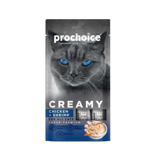 Prochoice Creamy Chicken & Shrimp Cat Food, 60g
