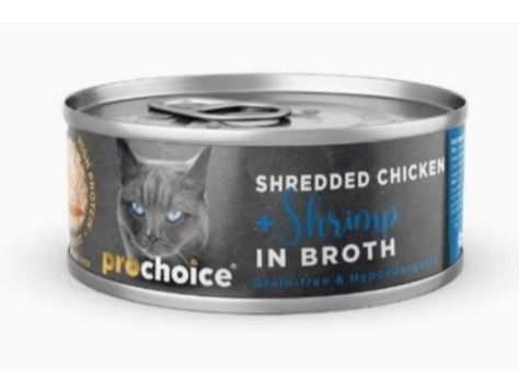 Prochoice Deluxe Shredded Chicken & Shrimp In Broth Cat Food, 70g